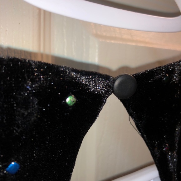 Topshop Black Velvet Dress - Picture 7 of 8